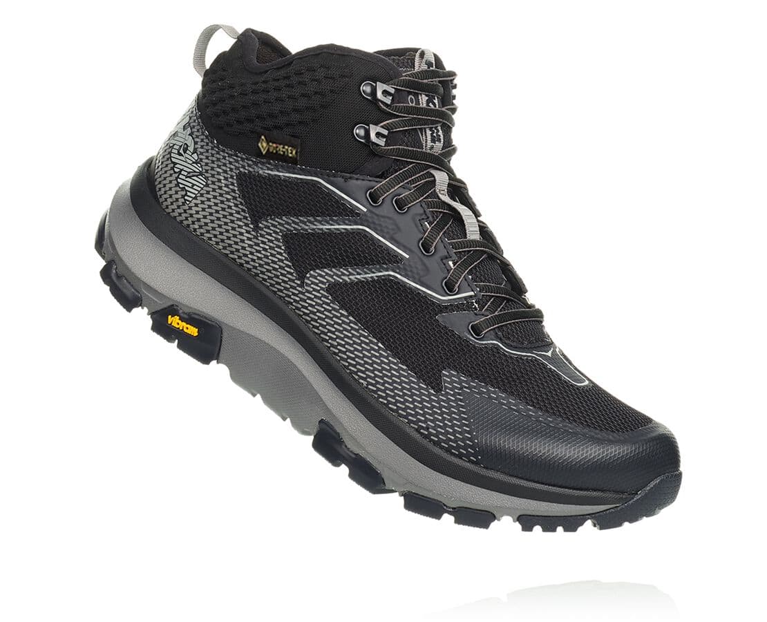 Hoka One One Toa Gore-Tex South Africa - Mens Hiking Boots - Black / Dark Grey,GFMBV-0165